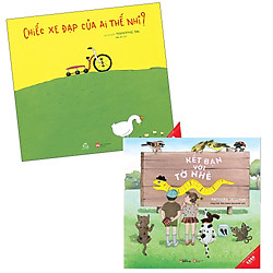 Combo Ehon 2 cuốn : Chiếc xe đạp của ai thế nhỉ + Kết bạn với tớ nhé