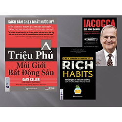 Combo 3 cuốn sách: Triệu phú môi giới bất động sản + Iacocca – Đời kinh doanh, Bí mật phí