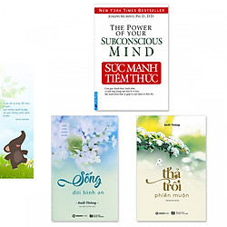 Combo 3 cuốn: Sức Mạnh Tiềm Thức, Thả Trôi Phiền Muộn, Sống Đời Bình An + Bookmark danh ngôn hình voi