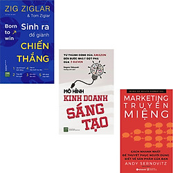 Combo 3 Cuốn Sách : Sinh Ra Để Giành Chiến Thắng + Mô Hình Kinh Doanh Sáng Tạo + Marketin