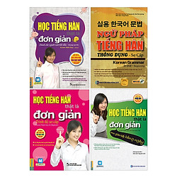 Combo Học Tiếng Hàn Đơn Giản + Ngữ Pháp Cho Người Mới Bắt Đầu (Tặng kèm Bookmark PL)</s