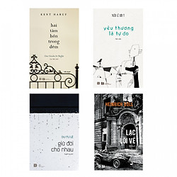 Combo sách tình yêu cho người trưởng thành: Hai tâm hồn trong đêm + Yêu thương là tự do + Giữ đời cho nhau + Lạc lối về