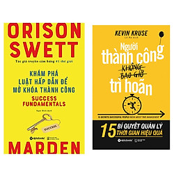 Combo Sách Kĩ Năng Kinh Doanh: Người Thành Công Không Bao Giờ Trì Hoãn  + Khám Phá Luật H