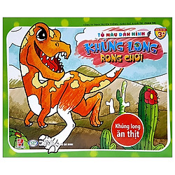 Tô Màu Dáng Hình Khủng Long Rong Chơi – Khủng Long Ăn Thịt