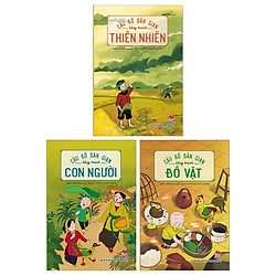 Combo Câu Đố Dân Gian Bằng Tranh: Con Người + Đồ Vật + Thiên Nhiên (Bộ 3 Cuốn)