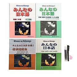 Combo Sách Giáo Khoa, Bản Dịch và Giải Thích, Sách Bài Tập, Tập Viết Tặng Kèm Bút mực Bay Màu (Kèm 3 ngòi + cá)