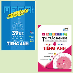 Combo sách ôn luyện thi trắc nghiệm THPT quốc gia – Mega luyện đề THPT quốc gia 2019 môn Tiếng Anh.
