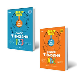 Combo Super Kids – Con Học Nhanh: Chữ Số Tiếng Anh 123 + Chữ Cái Tiếng Anh ABC (Bộ 2 Cuốn