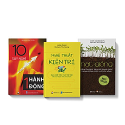 Bộ 3 cuốn sách Nghệ thuật kiên trì + 10 suy nghĩ không bằng 1 hành động + Hạt giống</span