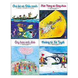 Combo Mặt Trăng Và Công chúa + Hoàng Tử Xứ Tuyết + Cây Hoa Anh Đào + Chú Bé Và Biển Xanh