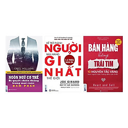  Combo Đỉnh Cao Nghệ Thuật Bán Hàng (Bộ 3 Cuốn Bán Hàng Bằng Cả Trái Tim + Để Trở Thành N