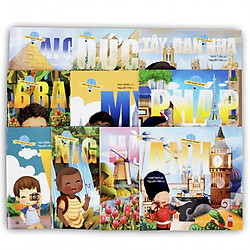 Bộ Vòng quanh thế giới #1: Âu – Phi – Mỹ (10 cuốn): Ai Cập – Anh – Nigeria – Brazil – Đức