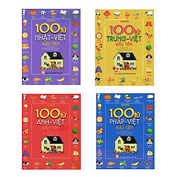 Combo 100 Từ Đầu Tiên: Anh – Việt, Nhật – Việt, Pháp – Việt,Trung – Viêt
