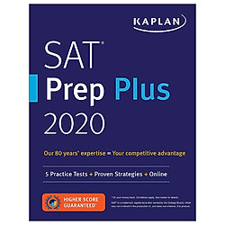 SAT Prep Plus 2020: 5 Practice Tests + Proven Strategies + Online (Kaplan Test Prep)</spa