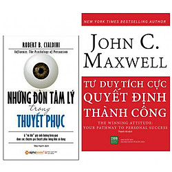 Combo 2 Cuốn Sách Hay : Tư Duy Tích Cực Quyết Định Thành Công + Những Đòn Tâm Lý Trong Th