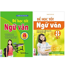 Combo 2 cuốn sách ;Để Học tốt Ngữ Văn Lớp 8 tập 1+2 ( Tặng 1 giá đỡ iring dễ thương)</spa