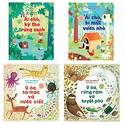 Trọn bộ 4 cuốn Giáo Dục Đa Giác Quan: Kỳ Thú Rừng Xanh – Bí Mật Vườn Nhà – Sa Mạc Và Nước