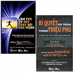 Combo Làm Chủ Tư Duy, Thay Đổi Vận Mệnh + Bí Quyết Tay Trắng Thành Triệu Phú (tặng kèm 2