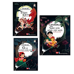 Sách Chiếu Bóng – Rạp Chiếu Phim Trong Sách – Các Loài Động Vật Nuôi + Cô Bé Quàng Khăn Đỏ + Thánh Gióng