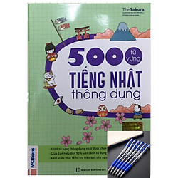 5000 từ vựng tiếng nhật thông dụng tặng bút bi nước
