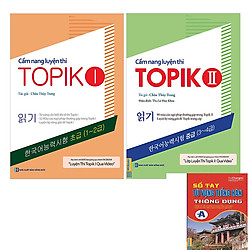 Combo Trọn Bộ Cẩm Nang Luyện Thi Topik (2 Cuốn) Tặng sổ tay tiếng Hàn trình độ A