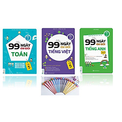 Combo Trọn Bộ  Em Giỏi Toán – Tiếng Việt – Tiếng Anh Lớp 5 ( tặng kèm bút chì siêu dễ thư