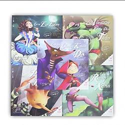 Combo 05 cuốn ehon cổ tích 1: Cô bé quàng khăn đỏ + Nàng tiên cá + Người đẹp và Quái vật + Alice ở xứ sở Thần tiên + Nàng Bạch Tuyết và Bảy chú lùn