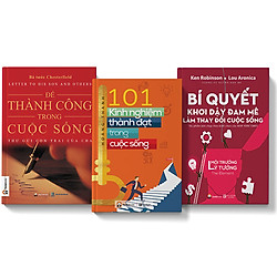 COMBO 3 cuốn 101 Kinh nghiệm thành đạt + Để thành công trong cuộc sống + Bí quyết khơi dậ