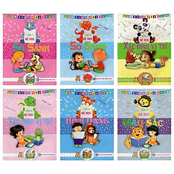 Combo Làm Quen Môn Toán Bé Học: Tập 1 Đến Tập 6 (Bộ 6 Tập)