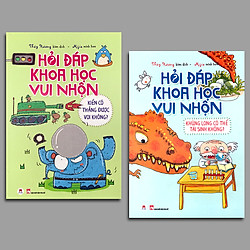 Combo 2 cuốn: Hỏi đáp khoa học vui nhộn (Khủng long có thể tái sinh không? + Kiến có thắn