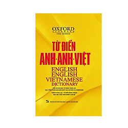 Từ điển Oxford Anh Anh Việt bìa vàng( tặng kèm hộp Flashcard 360 động  từ bất quy tắc Tiế
