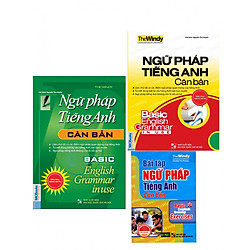 Combo Ngữ Pháp Tiếng Anh Căn Bản Bìa Xanh và Bìa Vàng tái bản ( tặng Bài Tập Ngữ Pháp Tiế