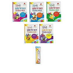 Combo 5 cuốn vietmath cùng con giỏi tư duy toán ( tặng Decanl thước đo chiều Cao cho trẻ