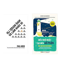 Combo Sách Kĩ Năng: Nghĩ ngược lại và làm khác đi  + Điều nhỏ nhặt tạo nên số phận</span