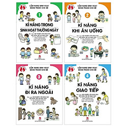 Combo Cẩm Nang Sinh Hoạt Bằng Tranh Cho Bé: Tập 1 + 2 + 3 + 4 (Tái Bản 2019) (Bộ 4 Tập)</
