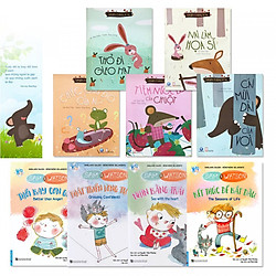 Combo 2 bộ sách tranh: Bộ Chuyện Ở Rừng Vi Vu (5 tập) + Bộ Sam & Watson (4 tập) (Tặng kèm bookmark danh ngôn hình voi)