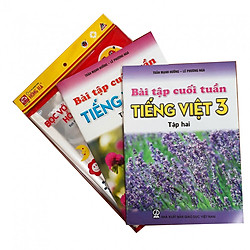 Combo Bài tập cuối tuần Tiếng Việt lớp 3 + tập bọc sách vở