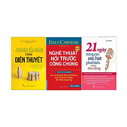 Combo Nguyên Tắc Vàng Trong Diễn Thuyết + Nghệ Thuật Nói Trước Công Chúng (Bìa Cứng) + 21
