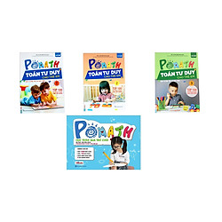 Combo 3 cuốn pomath toán tư duy 1, 2,3 và  Bộ Học Liệu Kèm Sách POMath – Học Toán Qua Trò