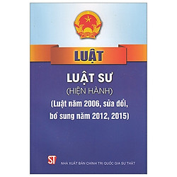 Luật Luật Sư (Hiện Hành) – Luật Năm 2016, Sửa Đổi, Bổ Sung 2012, 2015