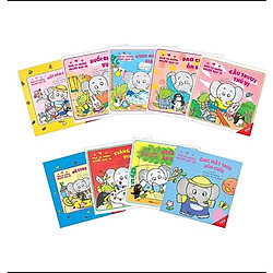 Combo Sách Ehon Nhật Bản kỹ năng sống kỹ năng vận động: Voi Pao Và Những Người Bạn – (Phầ