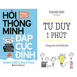 Combo 2 Cuốn Sách:  Hỏi Thông Minh Đáp Cực Đỉnh + Tư Duy 1 Phút