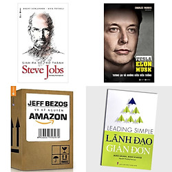 Bộ Sách Về Lãnh Đạo Cực Hay: Sinh Ra Để Trở Thành Steve Jobs + Tesla Tương Lai Và Những Đ