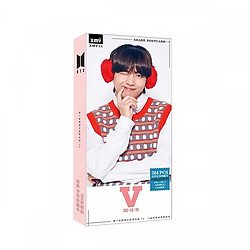 Postcard V 204 ảnh postcard bts bưu thiếp mẫu chống cằm