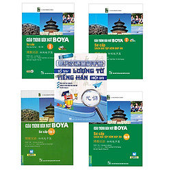 Combo Giáo Trình Hán Ngữ Boya Sơ Cấp Tron Bộ 4 Cuốn Tặng Cuốn Sổ tay Lượng Từ Tiếng Hán H