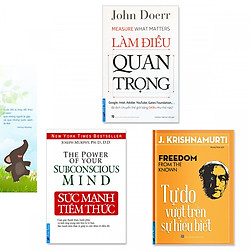 Combo 3 cuốn: Sức Mạnh Tiềm Thức, Làm Điều Quan Trọng, Tự Do Vượt Trên Sự Hiểu Biết (Tặng kèm bookmark danh ngôn hình voi