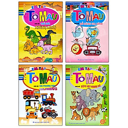 Bộ Sách Em Tập Tô Màu – Bộ 4 Cuốn