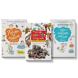 Sách COMBO 3 cuốn Trò chơi trải nghiệm + Từ điển bằng hình Động Vật + Wow Con làm được rồ