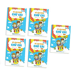 Bộ 5 Bé Làm quen chữ cái 5-6 tuổi Thiên Long TP-LQCC05