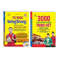 Sách Combo Tự học tiếng Trung dành cho người mới bắt đầu, 3000 Câu Đàm Thoại Trung-Việt T